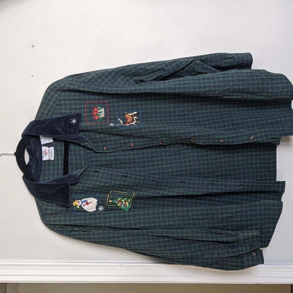 Nutcracker plus size Christmas flannel size 22W